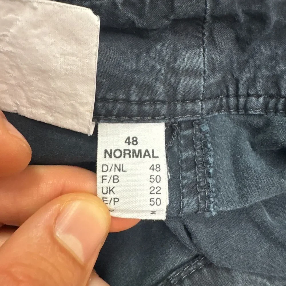 Zerres Outdoor Cargo Shorts Mens 48 Normal Faded Black Cotton Casual Camping